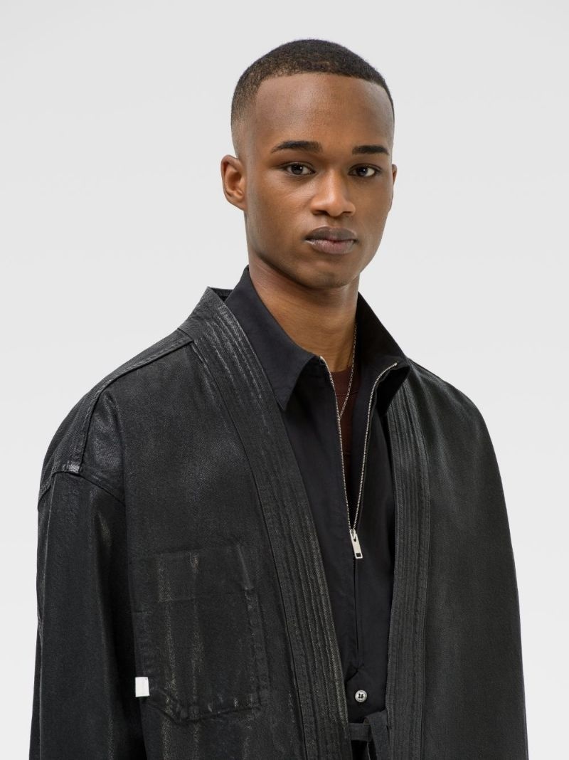 tie-fastening shirt - 7