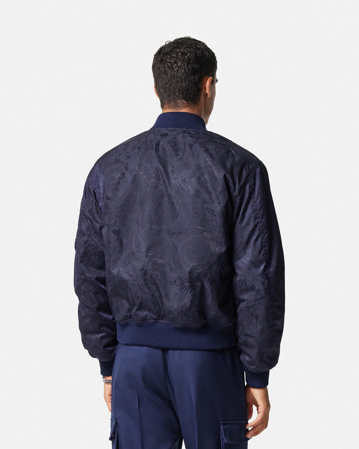 Barocco Jacquard Bomber Jacket - 5