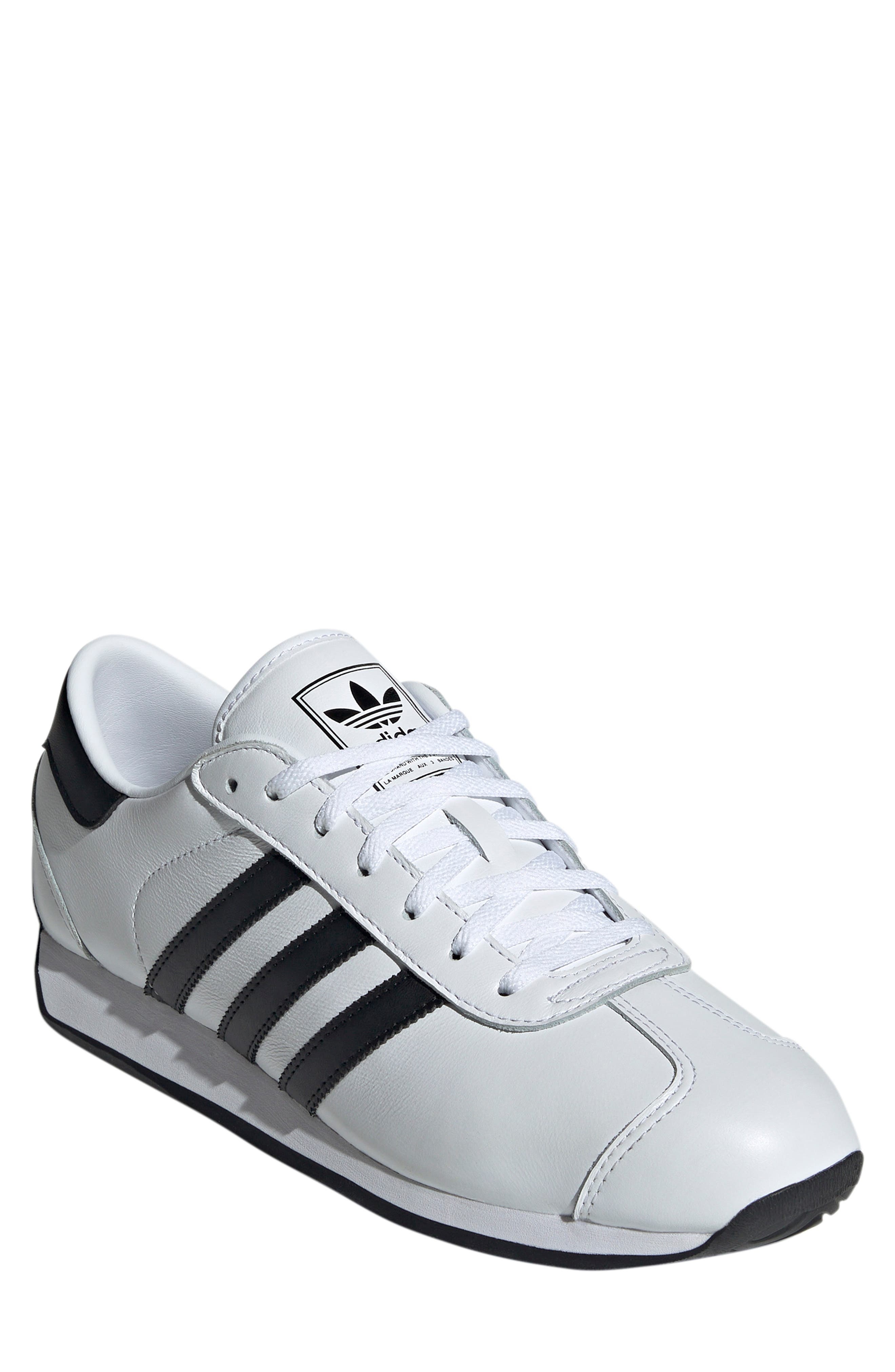 adidas Country II Sneaker in White/Black/White at Nordstrom - 1