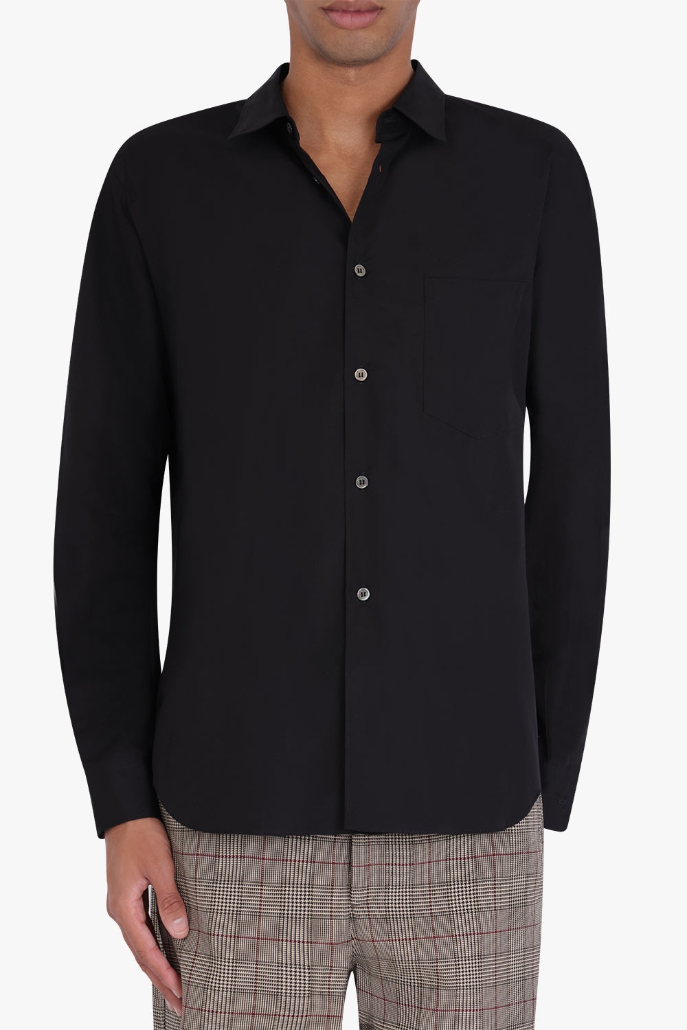 COTTON BROAD SHIRT | BLACK - 3