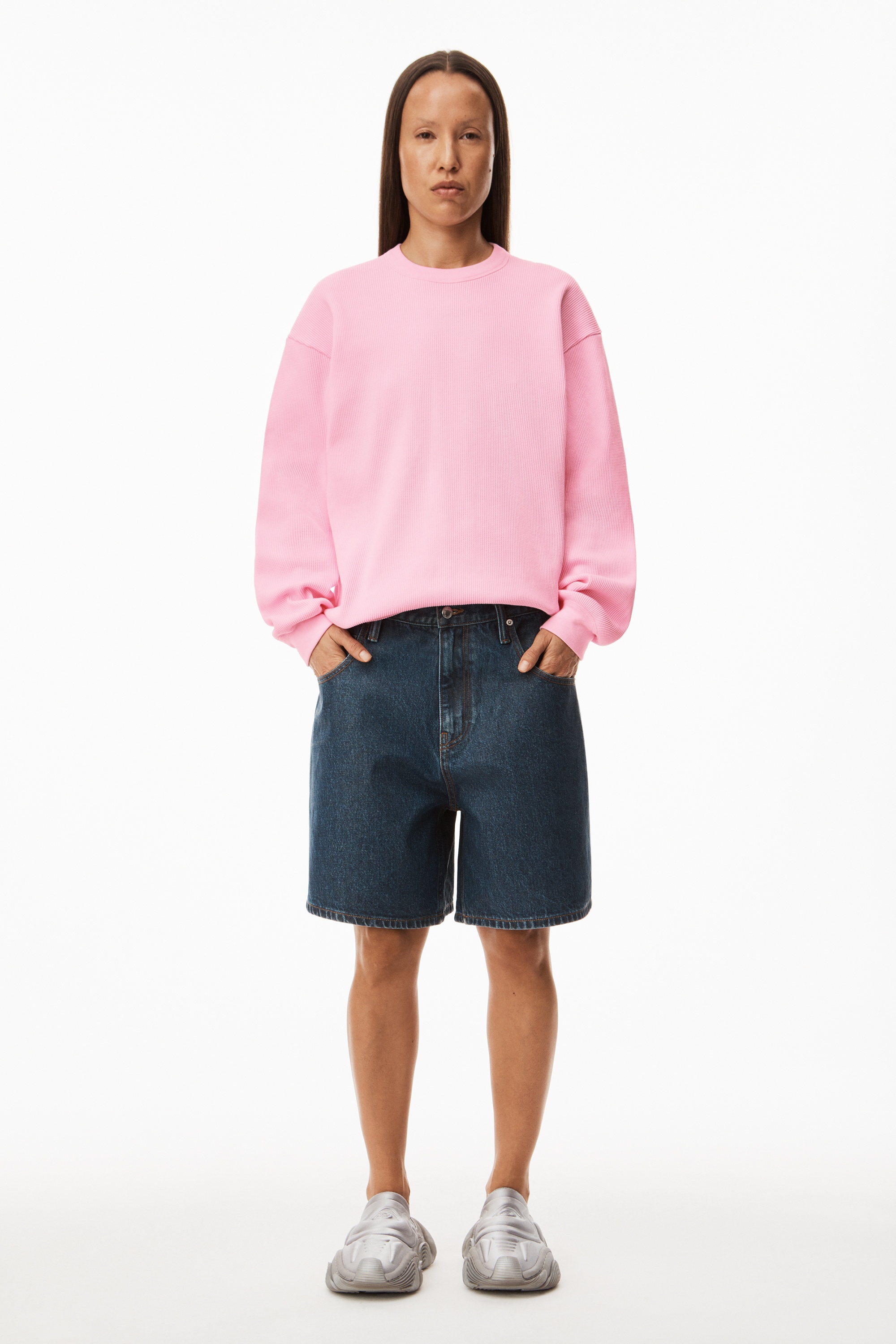 UNISEX LONG SLEEVE IN COTTON WAFFLE THERMAL - 6
