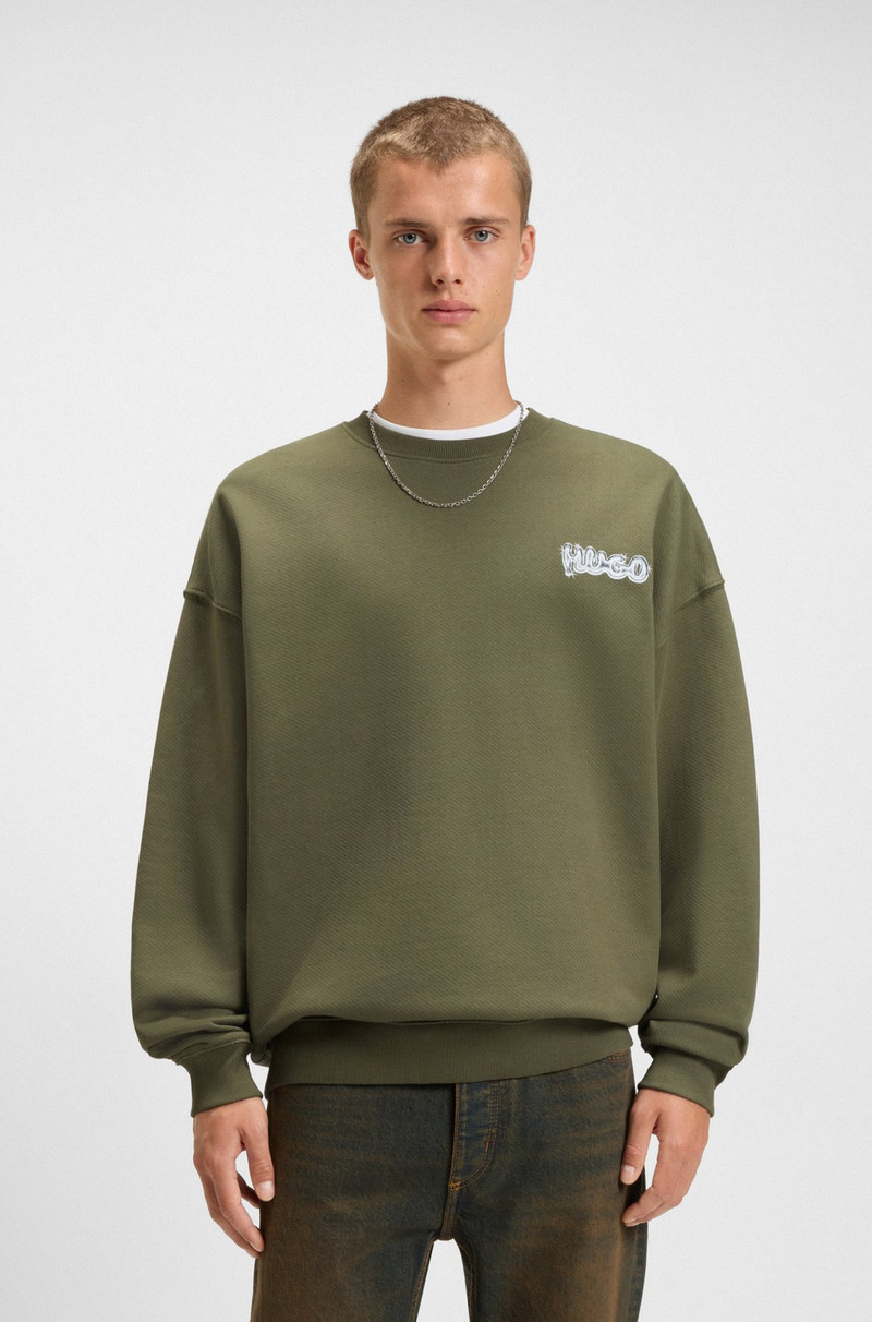 LOGO-PRINT SWEATSHIRT IN COTTON TERRY 2
