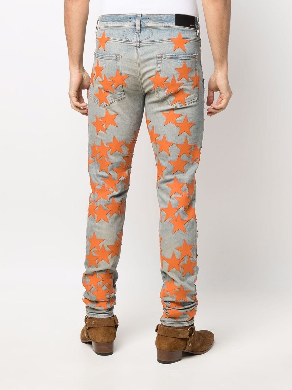 star-patch skinny jeans - 4