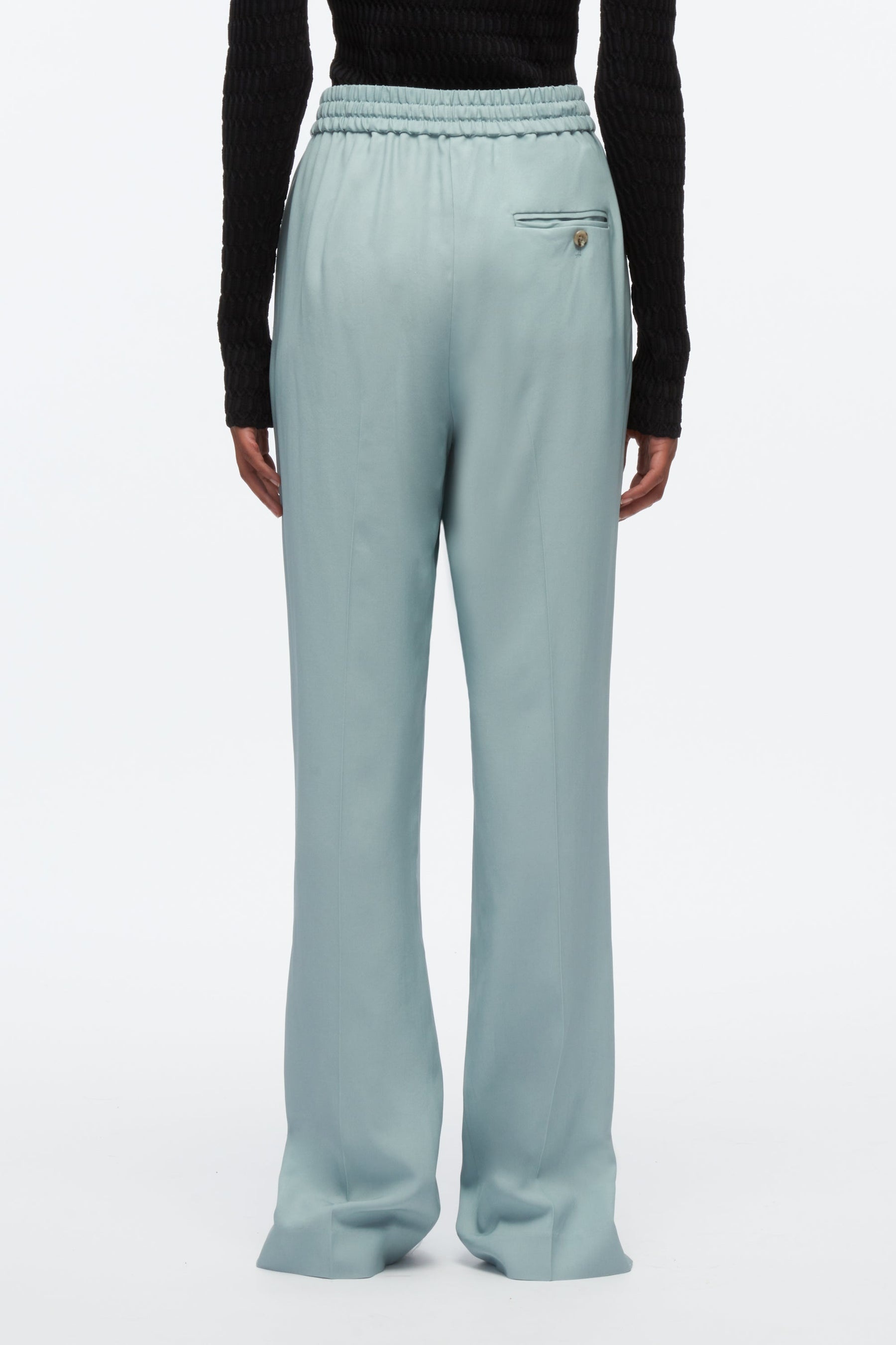 Elasticated Pants With Side Vent - 4