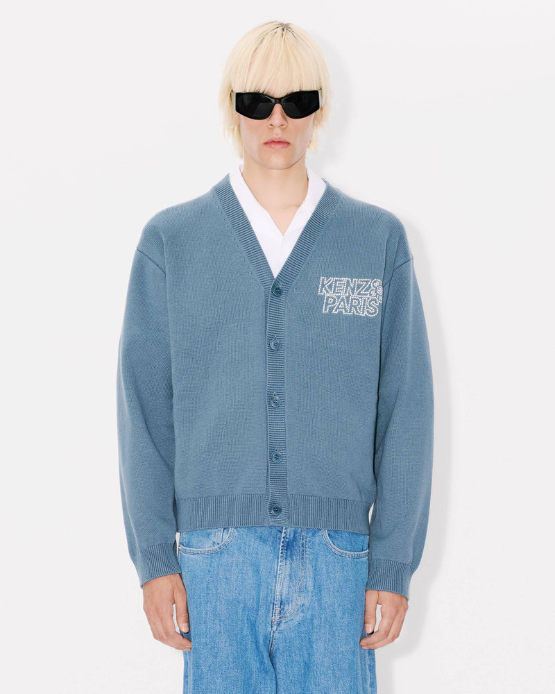 'KENZO Constellation' genderless embroidered cardigan in wool and cotton 8