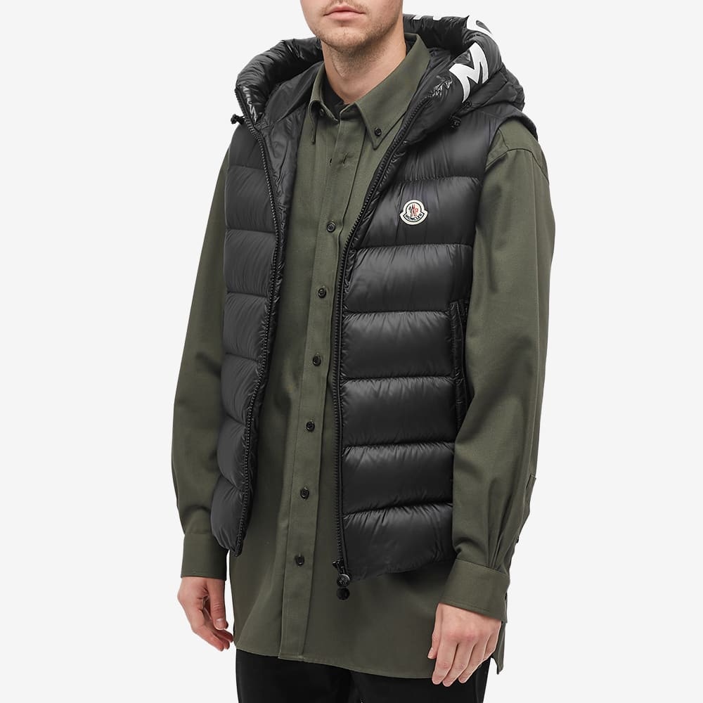 Moncler Montreuil Hooded Logo Down Gilet - 6