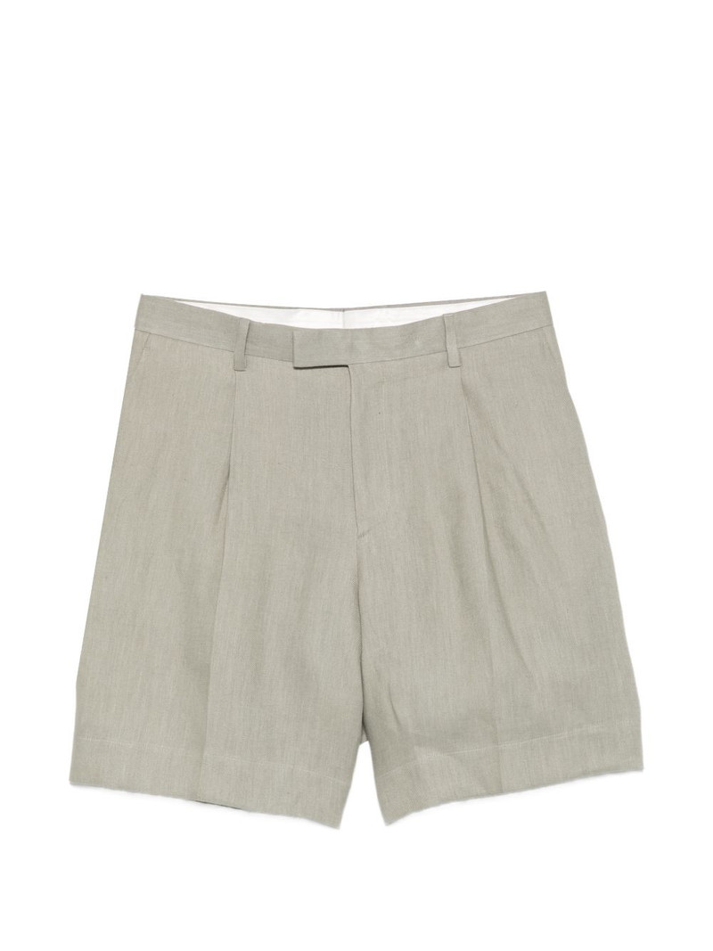 Paaramis pleated button shorts 1
