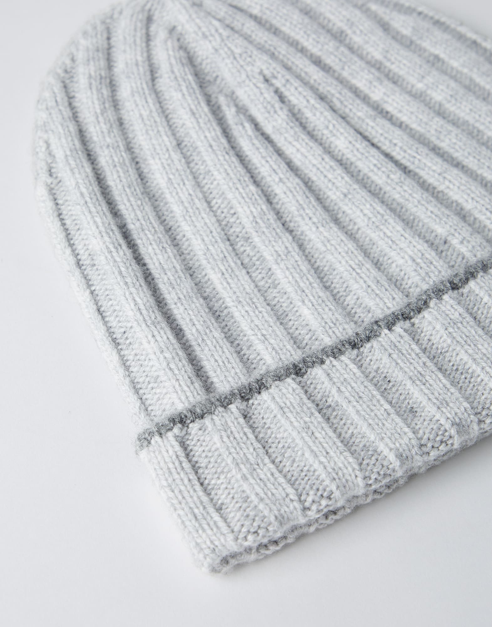 Cashmere rib knit beanie - 2