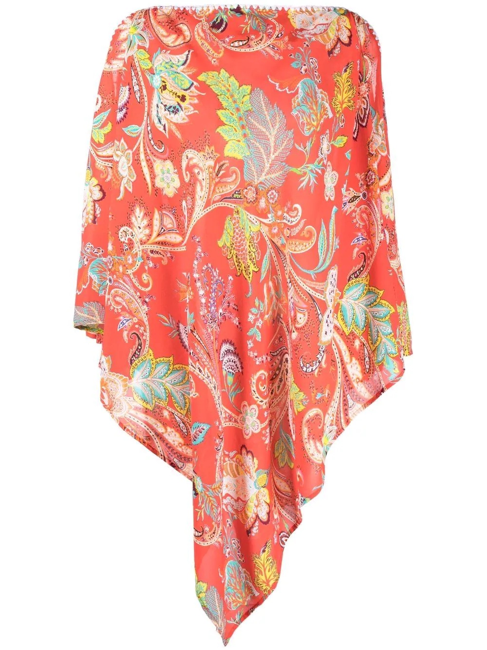 paisley-print scarf top - 1