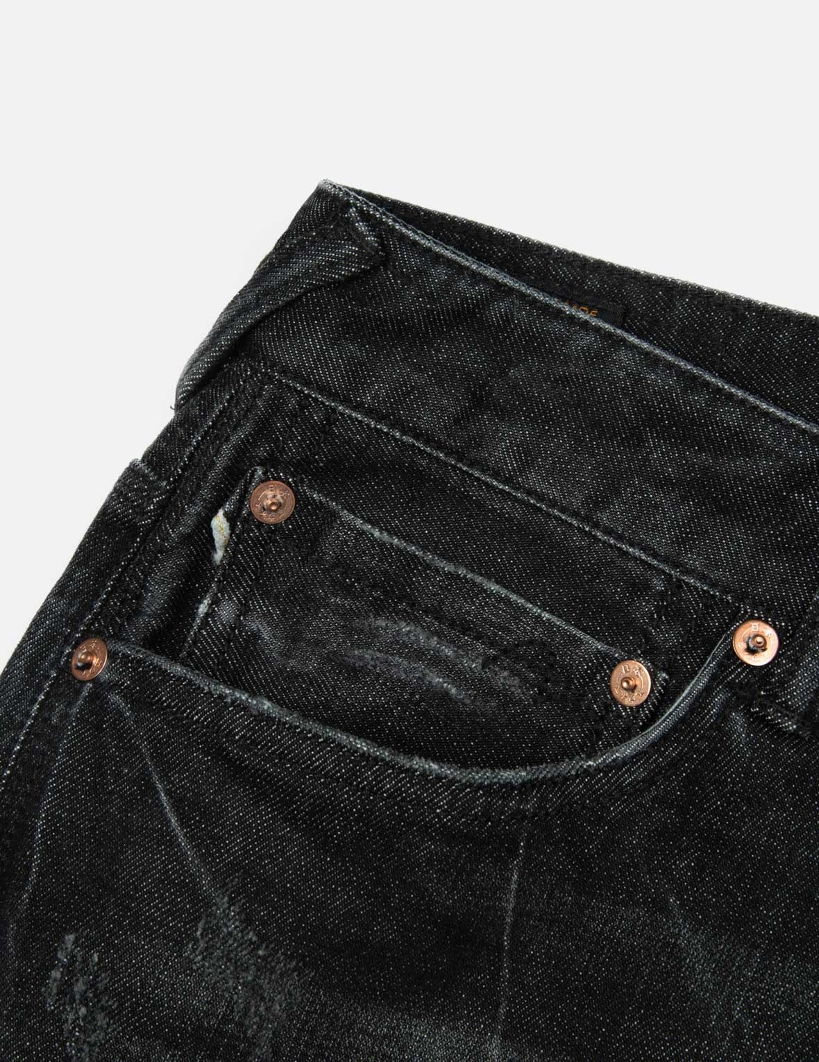 Washed Seagull Embroidery Fashion Fit Jeans - 9