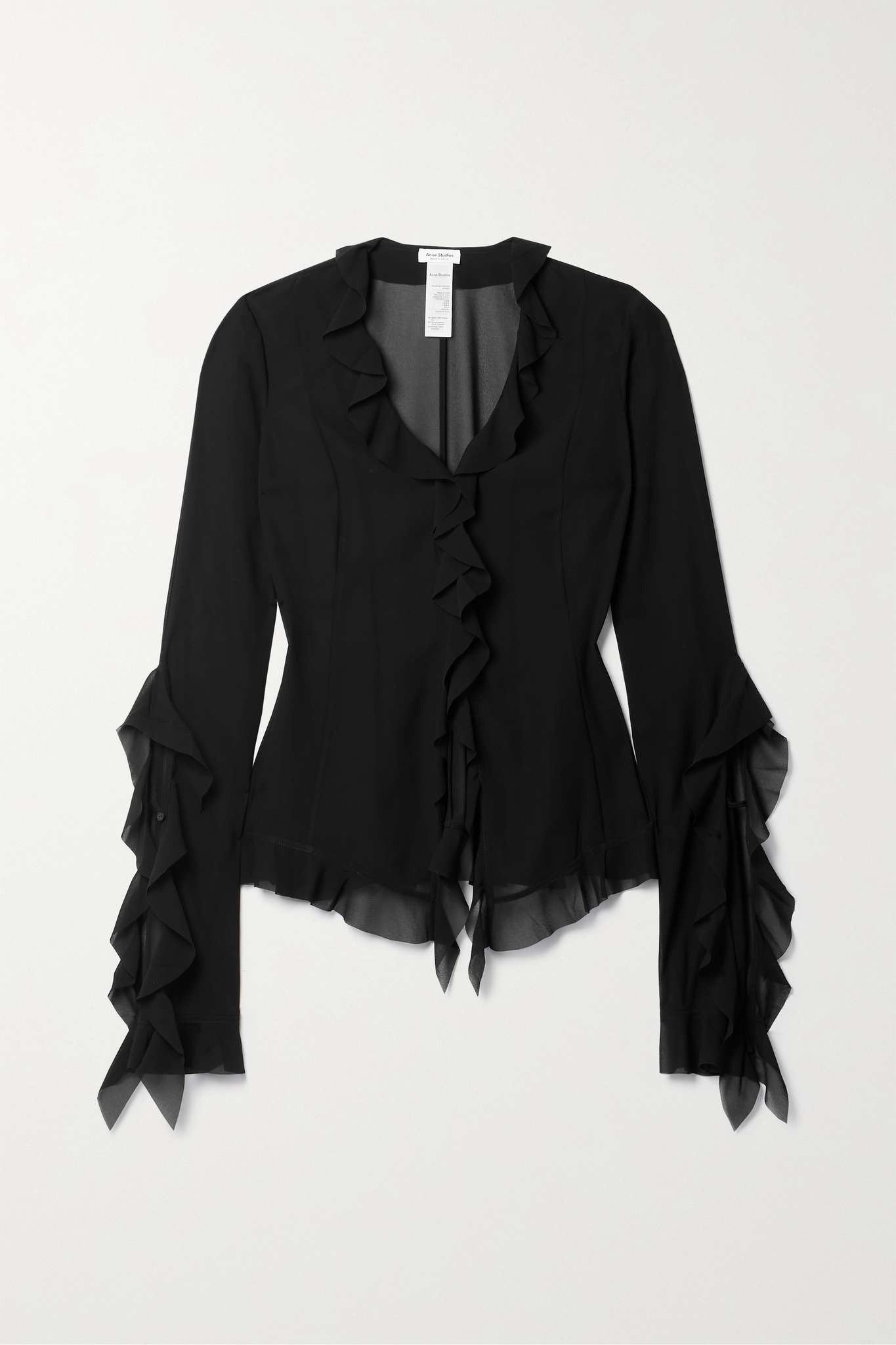 Ruffled georgette blouse - 1