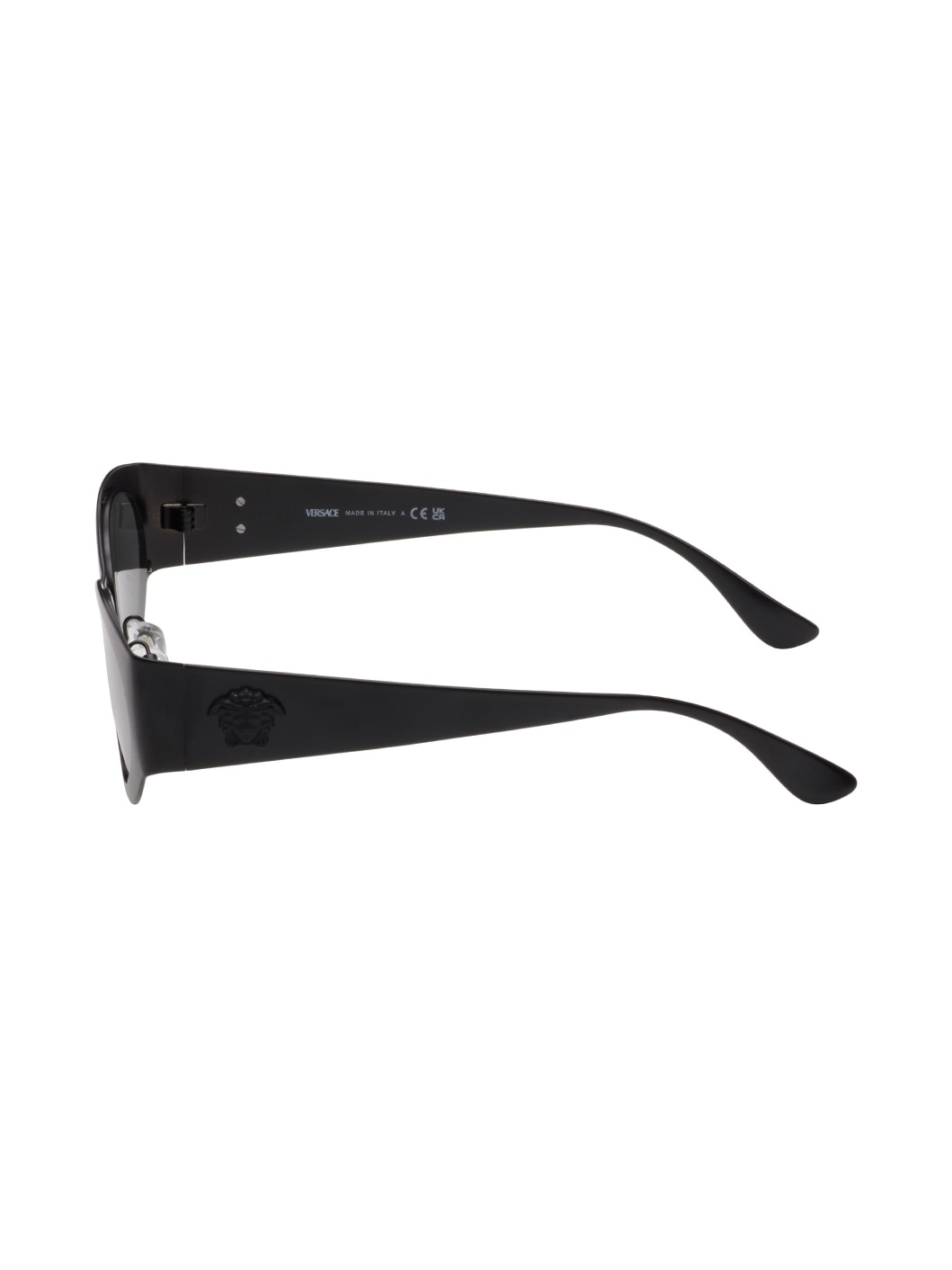 Black 'La Medusa' Oval Sunglasses - 3