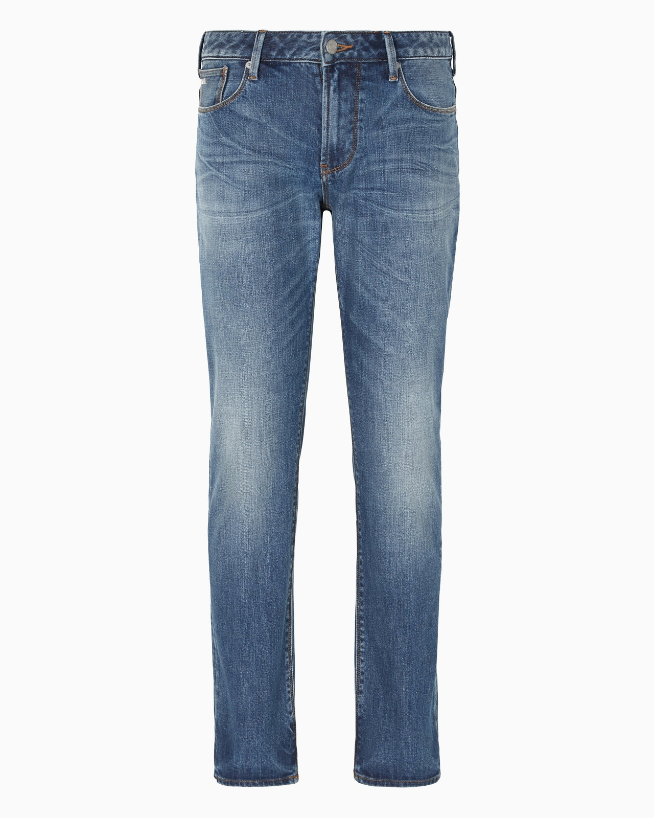 J06 slim-fit, bleached-effect comfort-denim jeans - 1