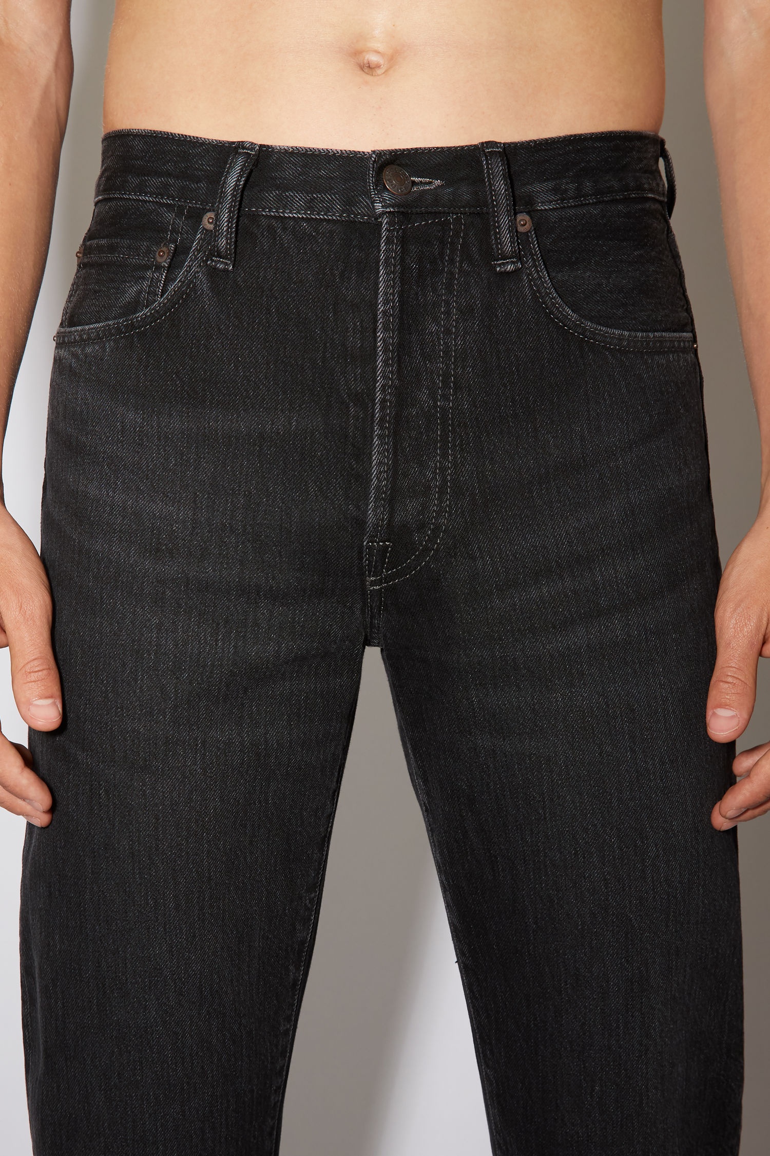 Straight fit jeans - Black - 6