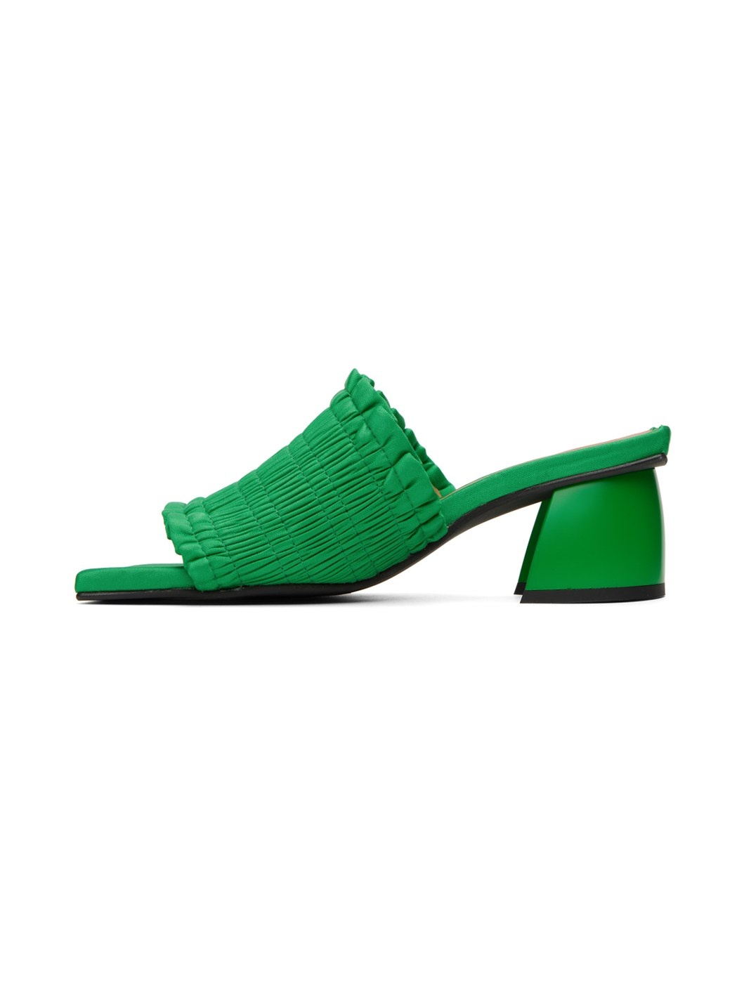 Green Smock Mules - 3