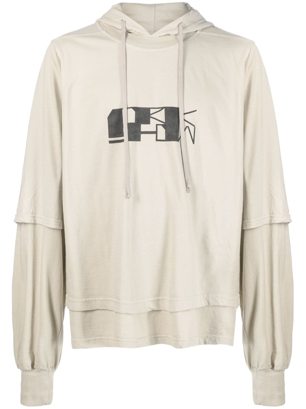 graphic-print long sleeves hoodie - 1