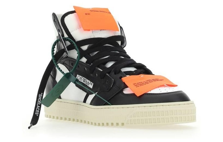 Off-White Off Court 3.0 Leather Canvas 'Black White Orange' OMIA065S23LEA0010110 - 2