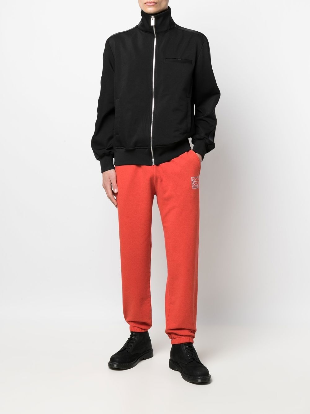 embroidered logo track pants - 2