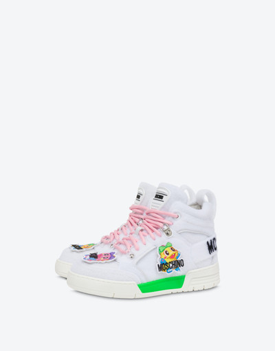 Moschino CHINESE NEW YEAR STREETBALL HIGH-TOP SNEAKERS outlook
