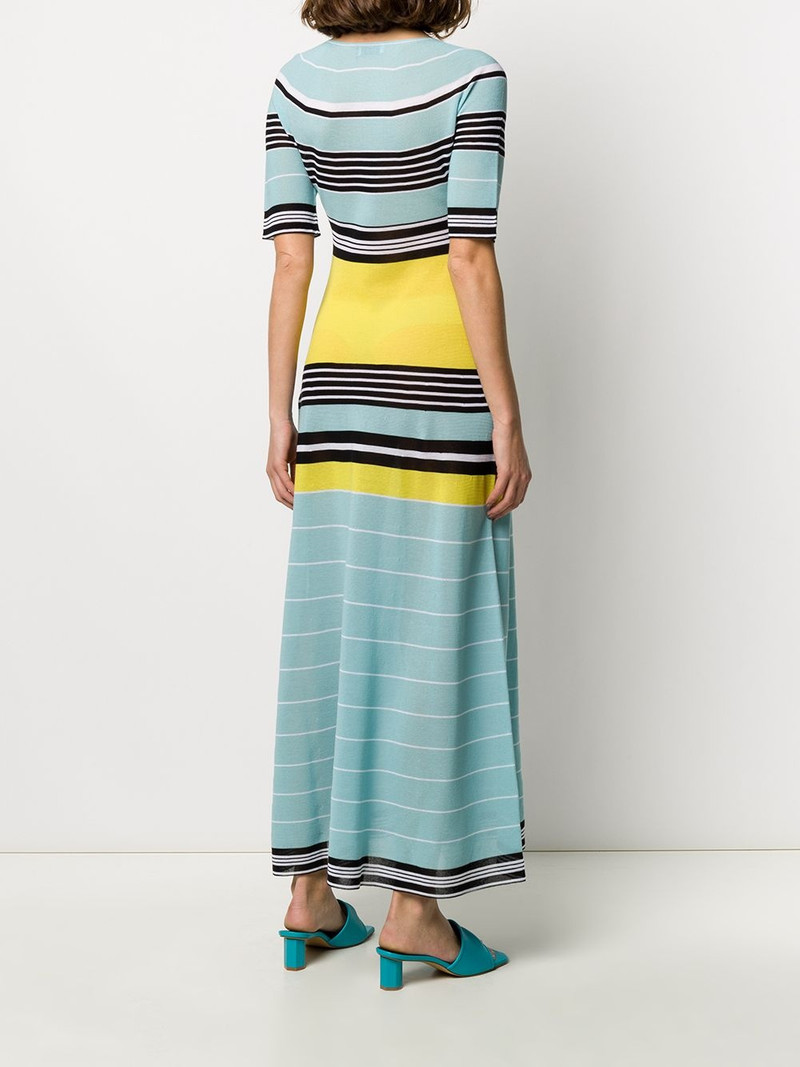 striped long knitted dress 4