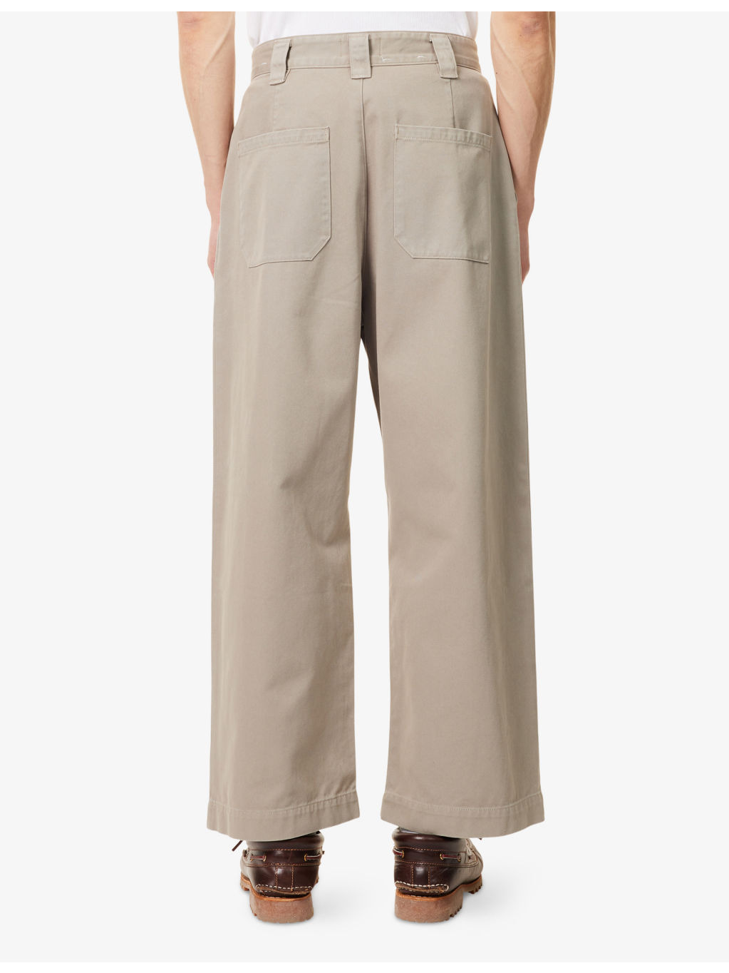 Gaius Pleated Cotton-Chino Trousers - 4