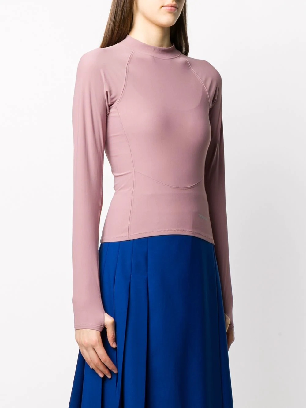 pink scuba long-sleeve top - 4