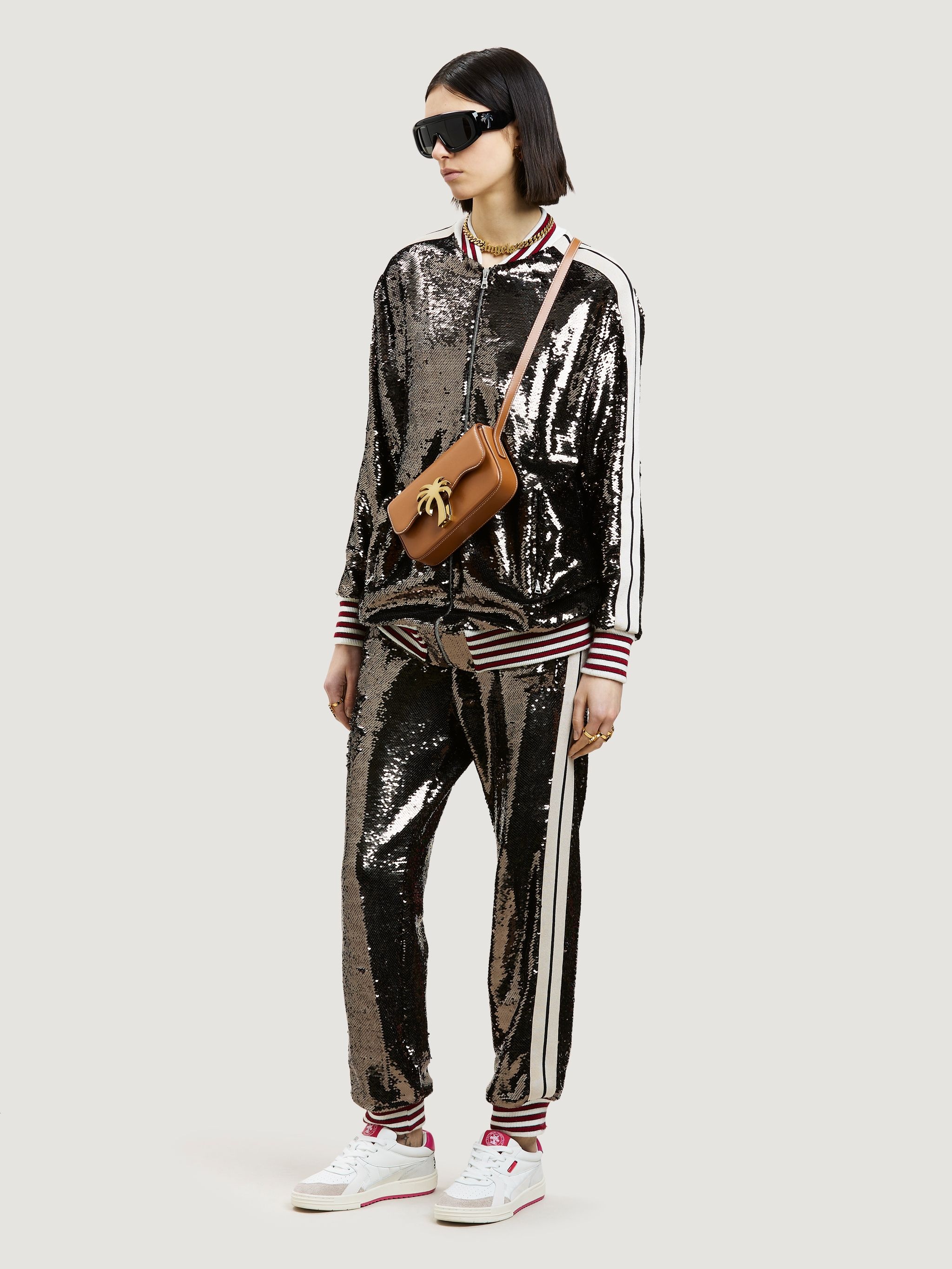 SEQUINS TRACK PANTS - 2
