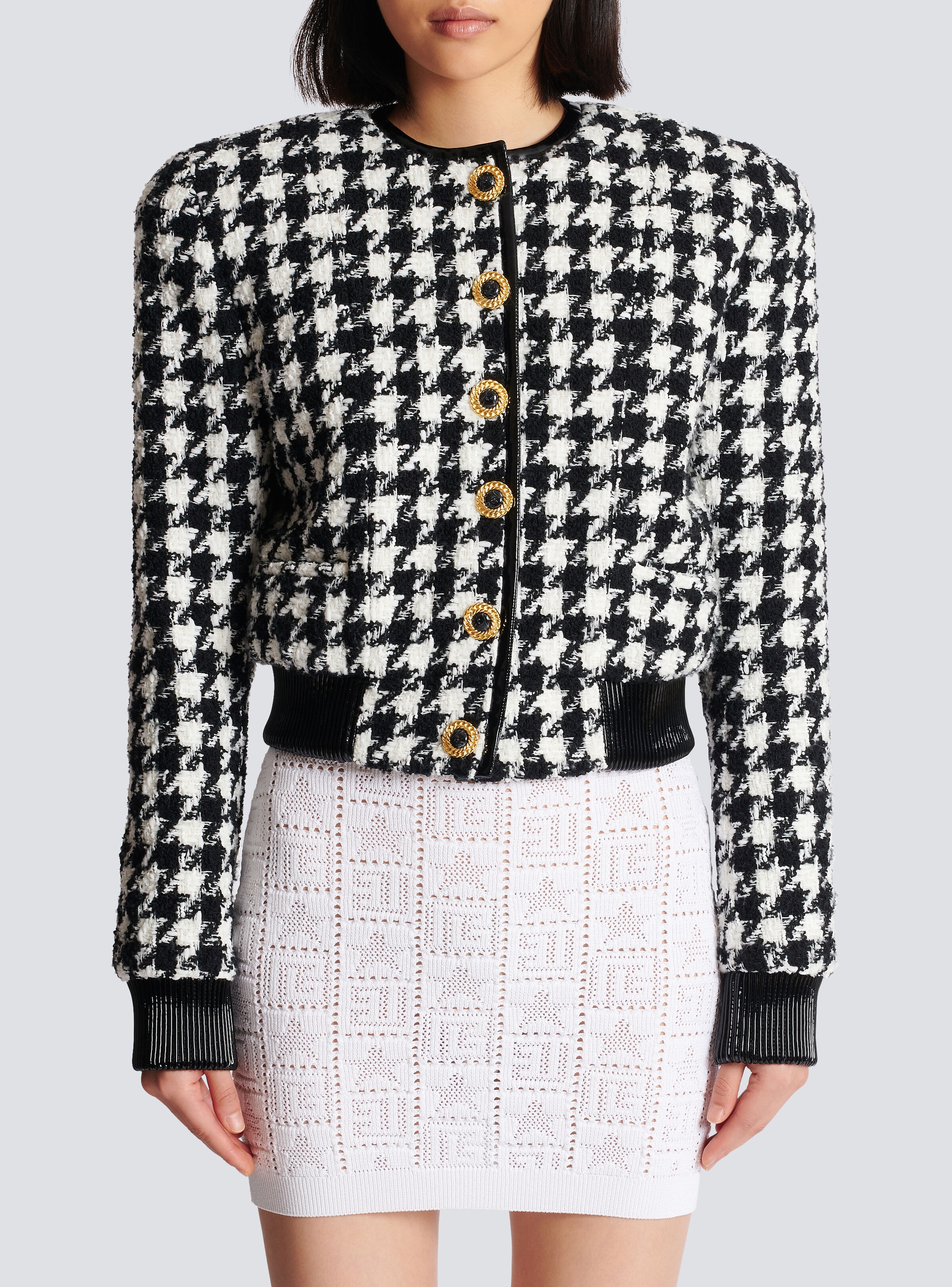 Houndstooth tweed jacket - 5