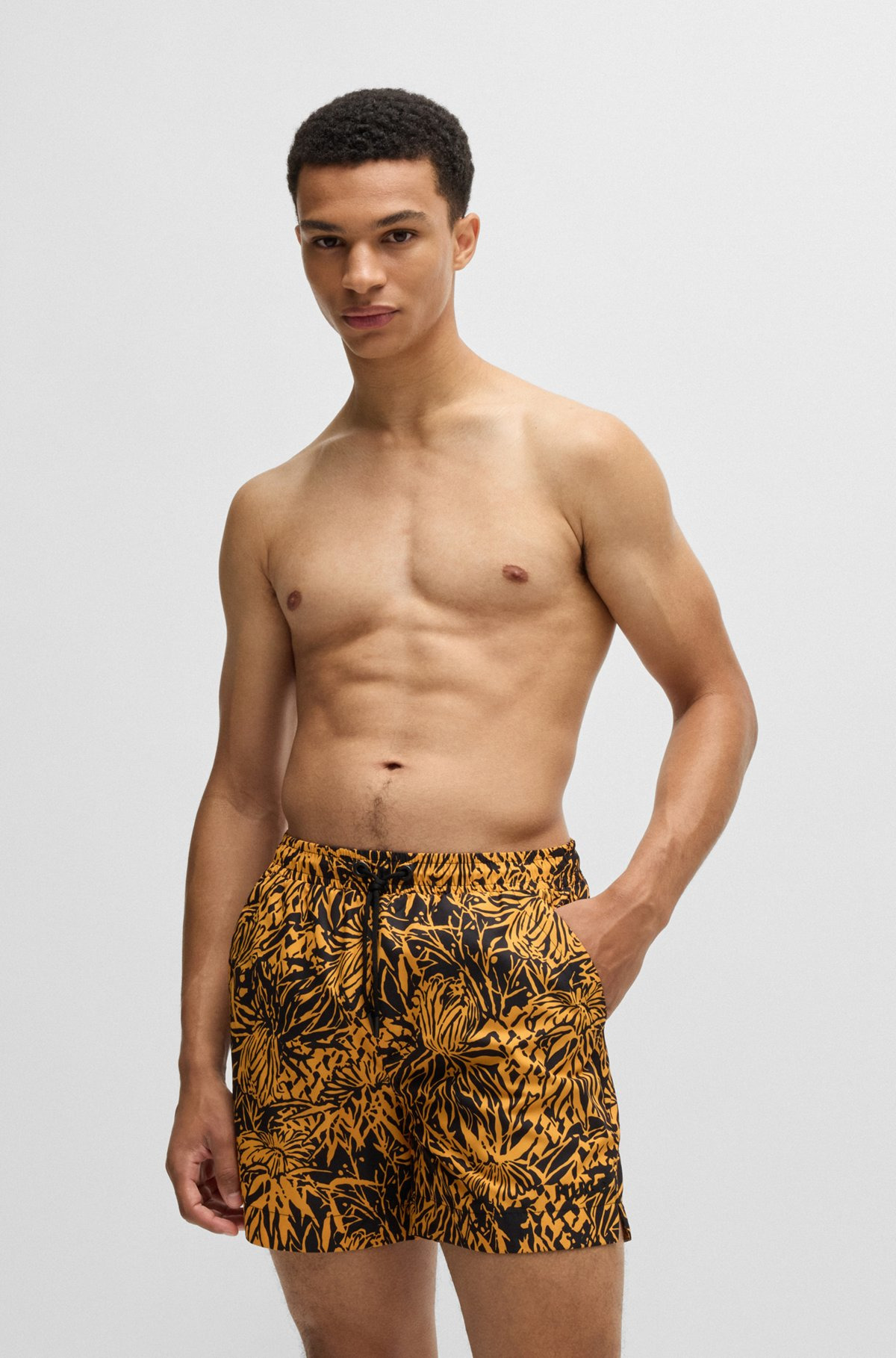 FULLY LINED SWIM SHORTS WITH SEASONAL PRINT - 2