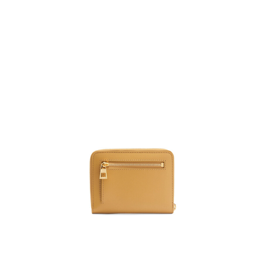 Loewe Knot Compact Zip Around Wallet - Sahara/Crimson - 2
