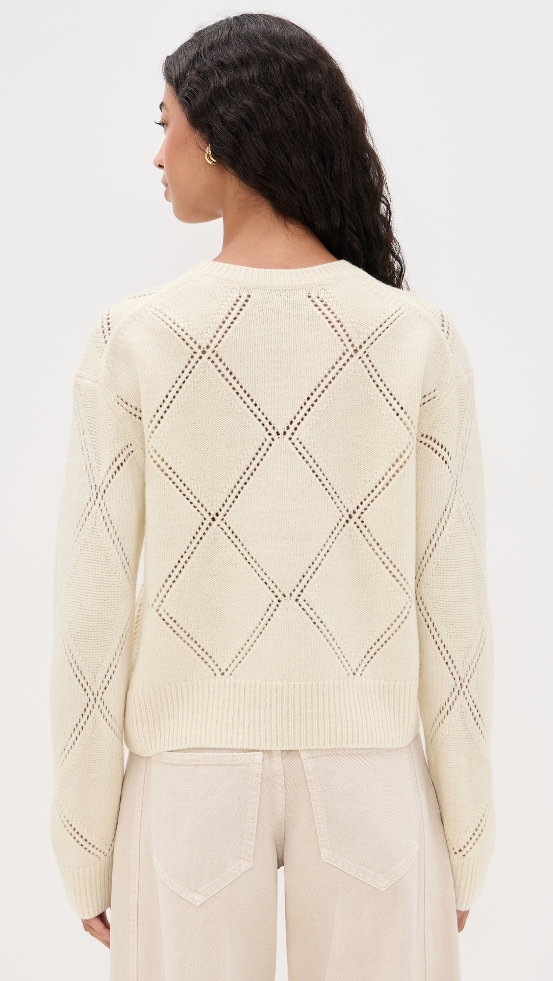 Textured Argyle Sweater - 2