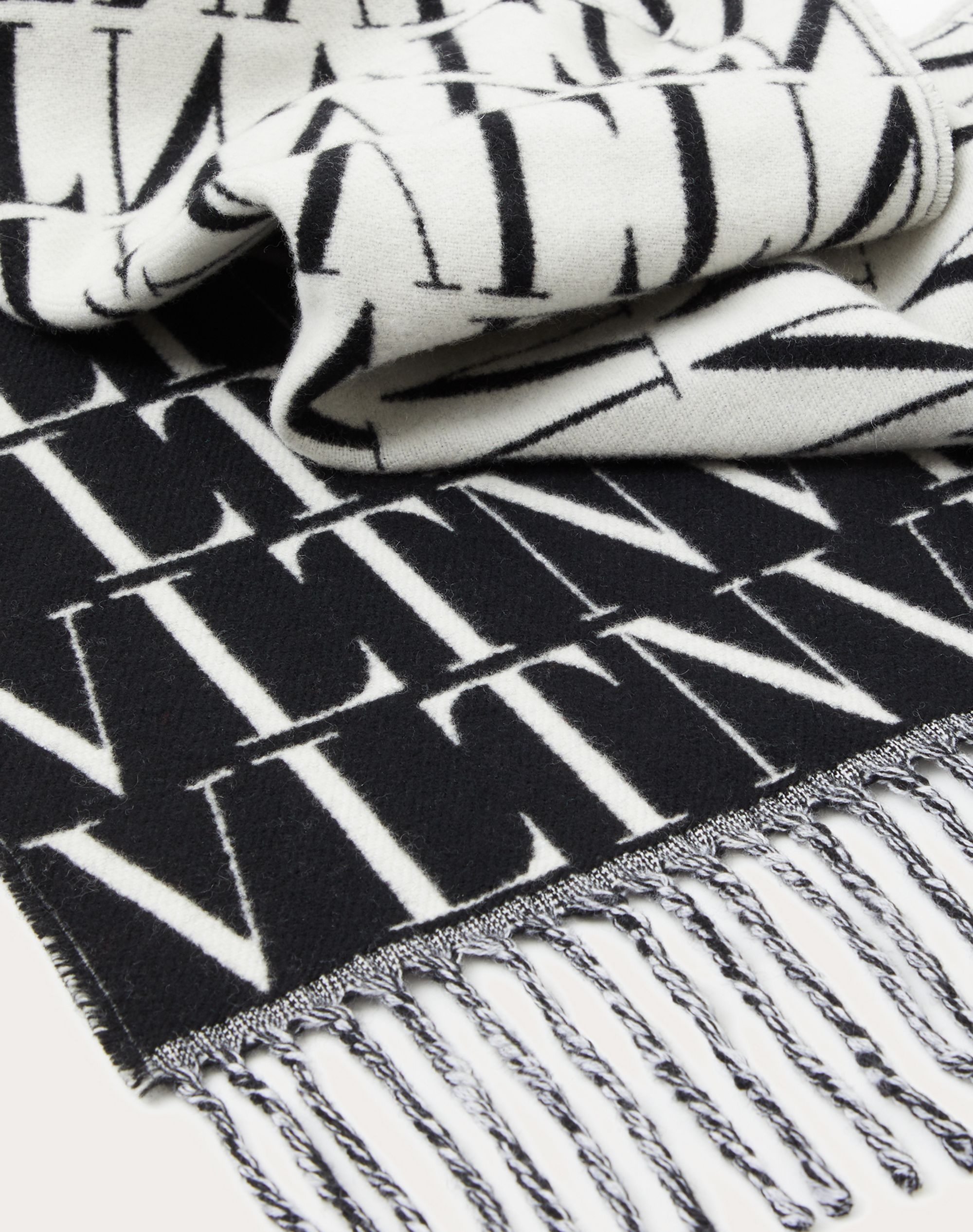 VLTN TIMES WOOL AND CASHMERE SCARF - 2