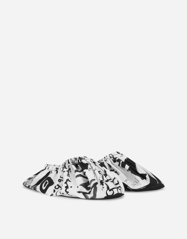 Portofino sneakers with logo-print nylon galoshes - 2