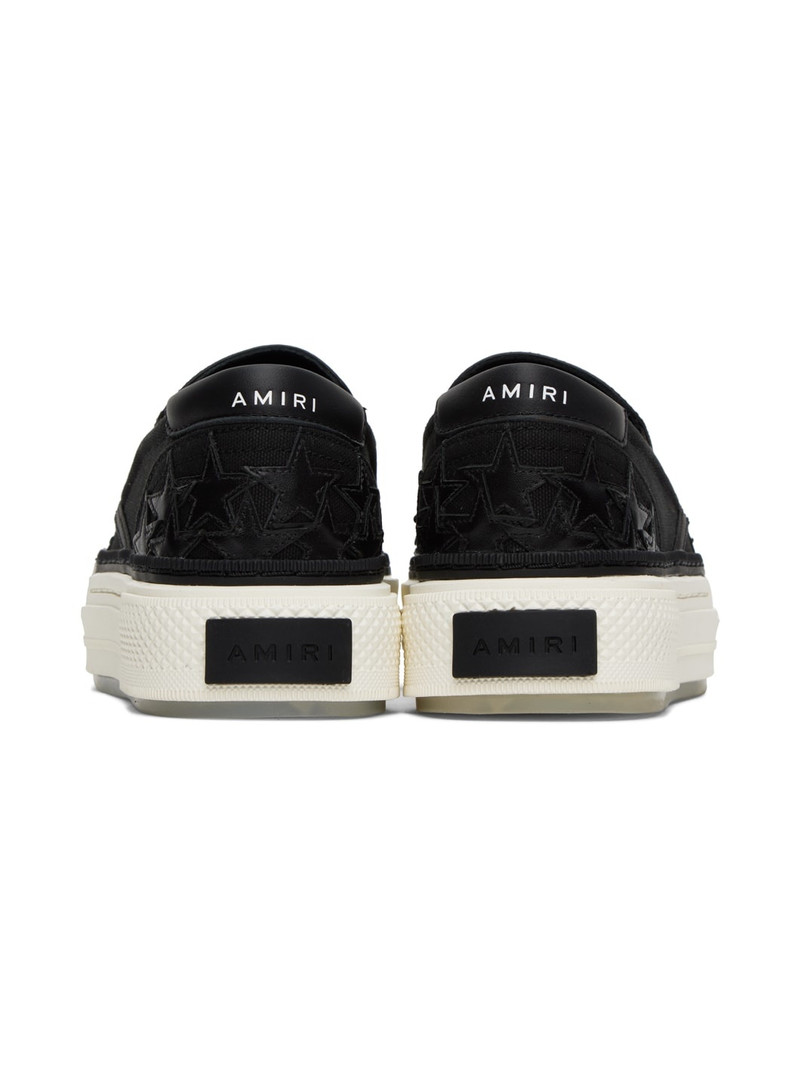 AMIRI Black Stars Court Slip-On Sneakers outlook