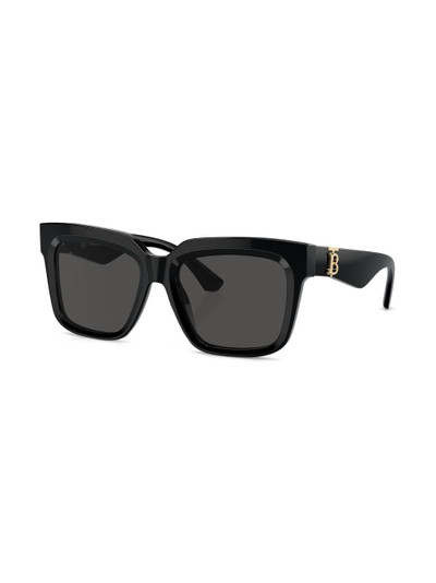Burberry logo-plaque square-frame sunglasses outlook