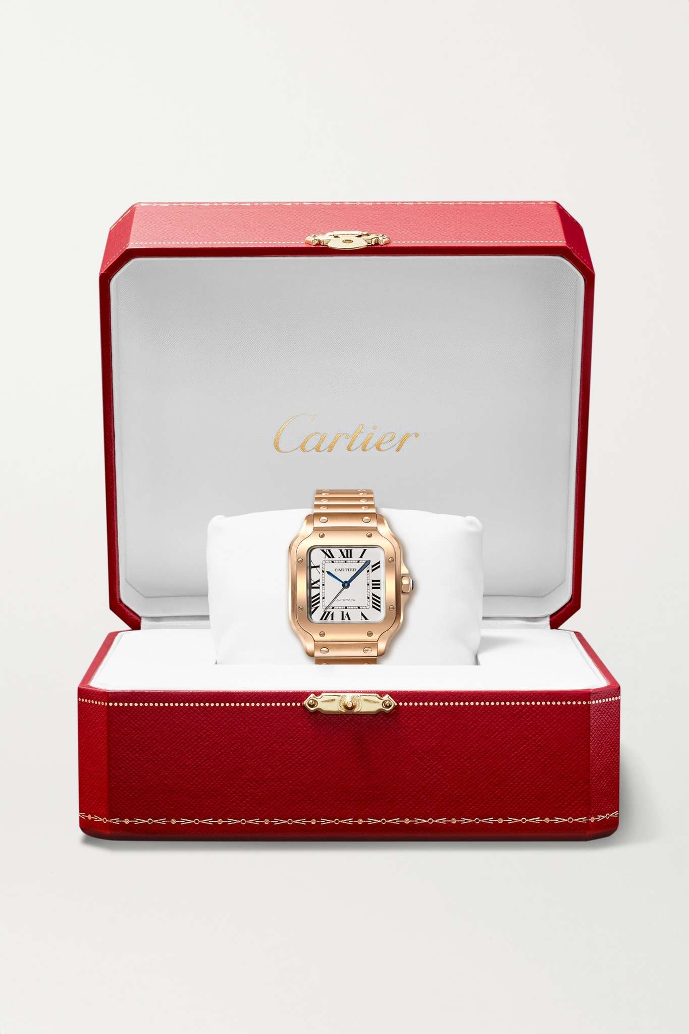 Santos de Cartier Automatic 35mm medium 18-karat rose gold watch - 7