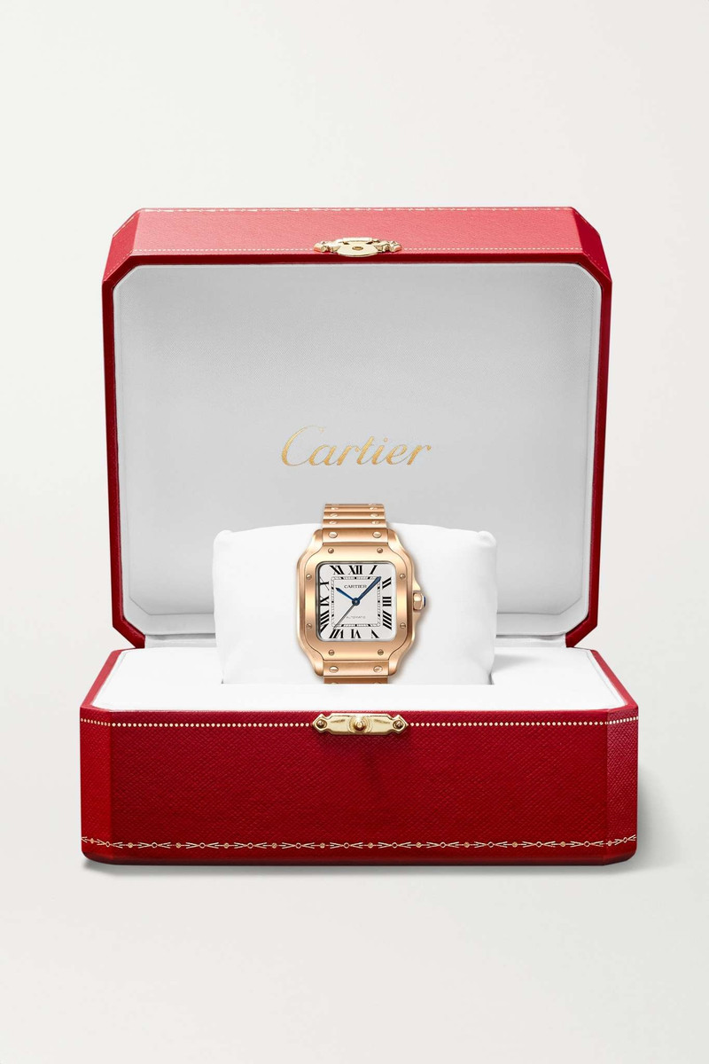Santos de Cartier Automatic 35mm medium 18-karat rose gold watch 7