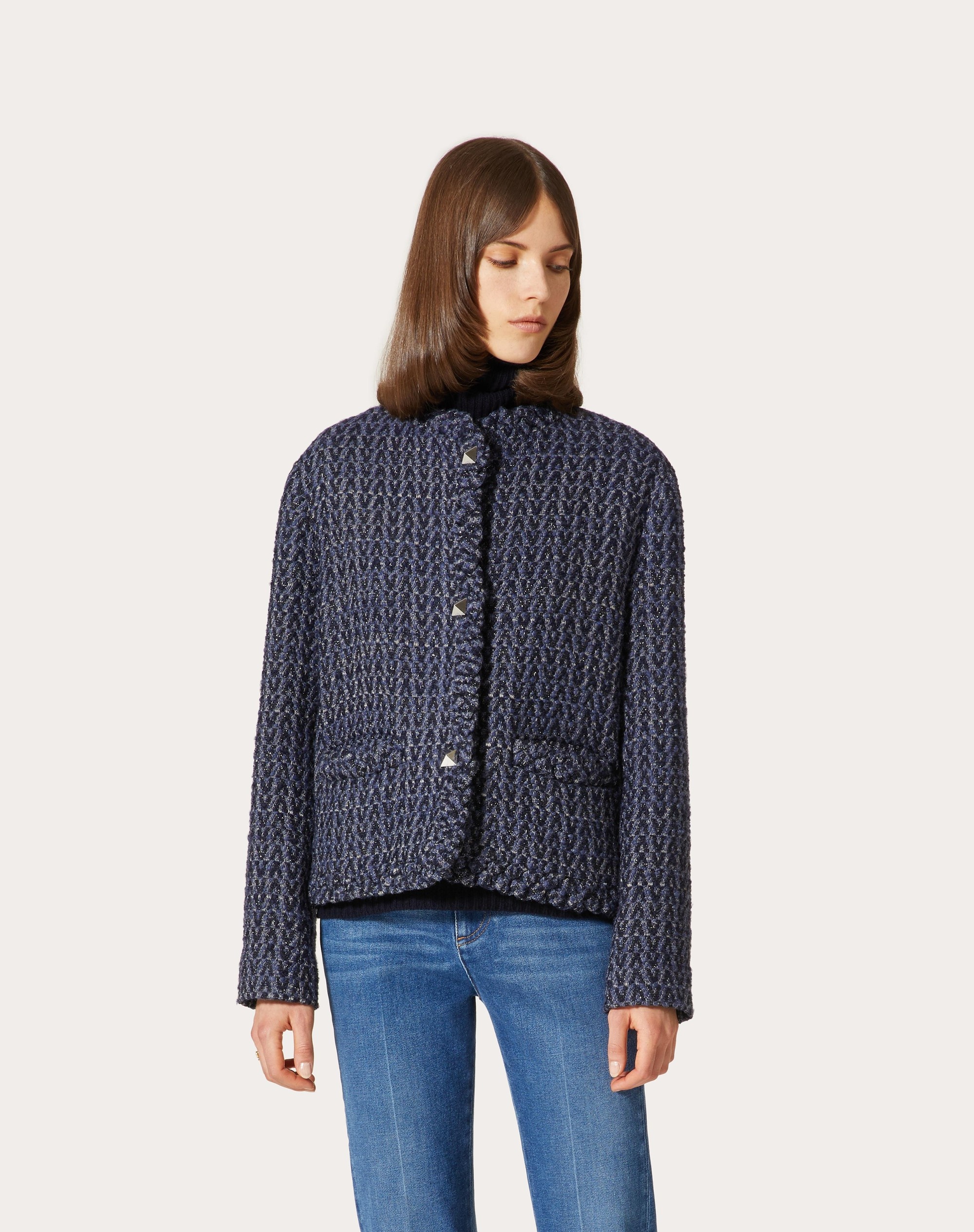 JACKET IN OPTICAL VALENTINO TWEED - 3