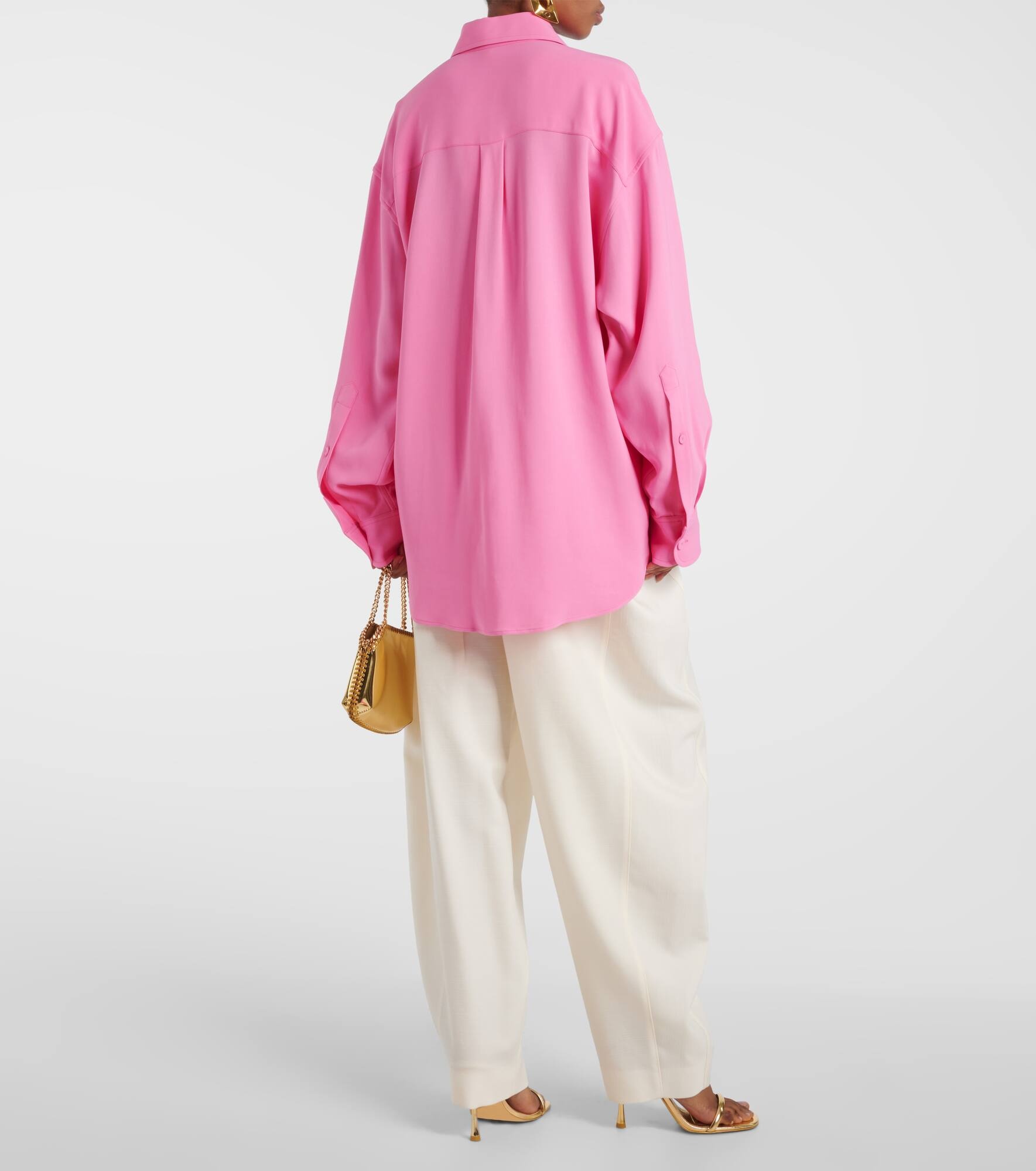 Oversized crêpe shirt - 3