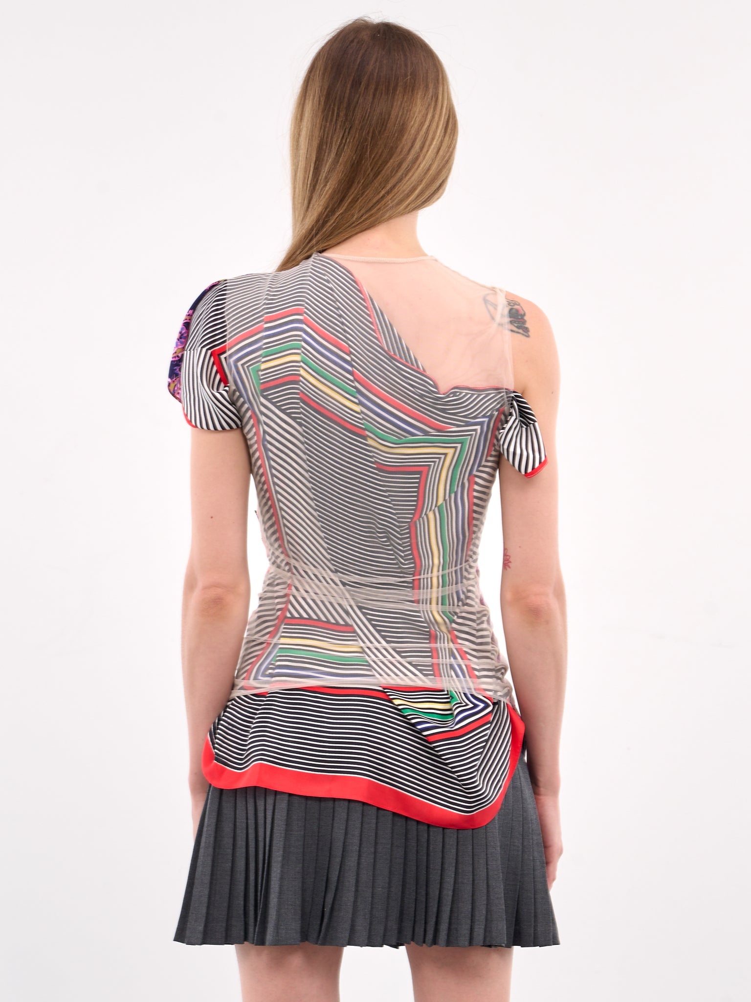 Regenerated Silk Scarves Layer Top - 3