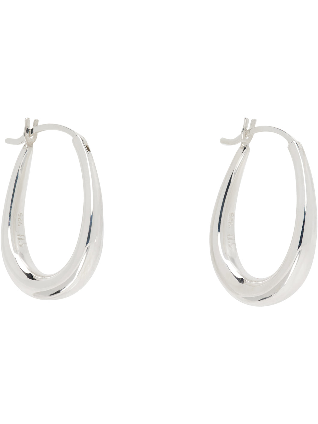 Tiny Egg Hoop Earrings - 2