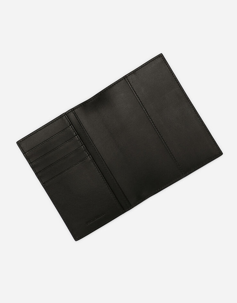 Plain calfskin passport holder 4