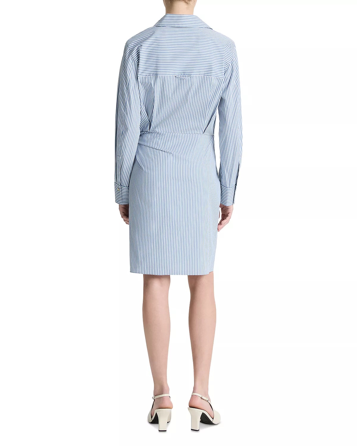 Furrow Stripe Wrap Dress - 3