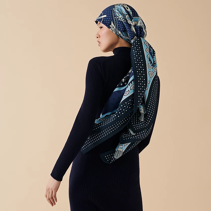 Harnais de Cour Bandana shawl 140 - 2