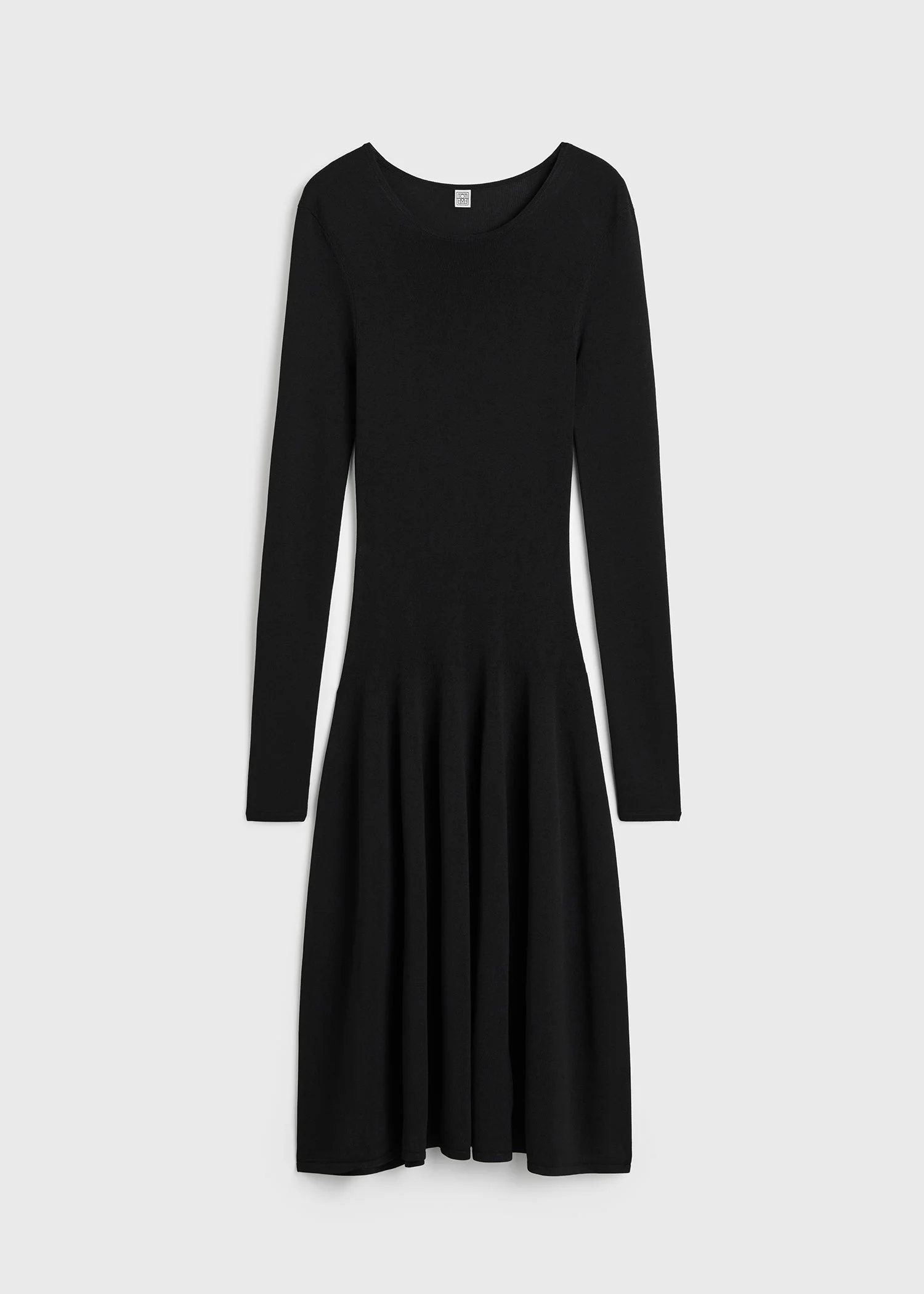 Sculpted knit dress black - 1