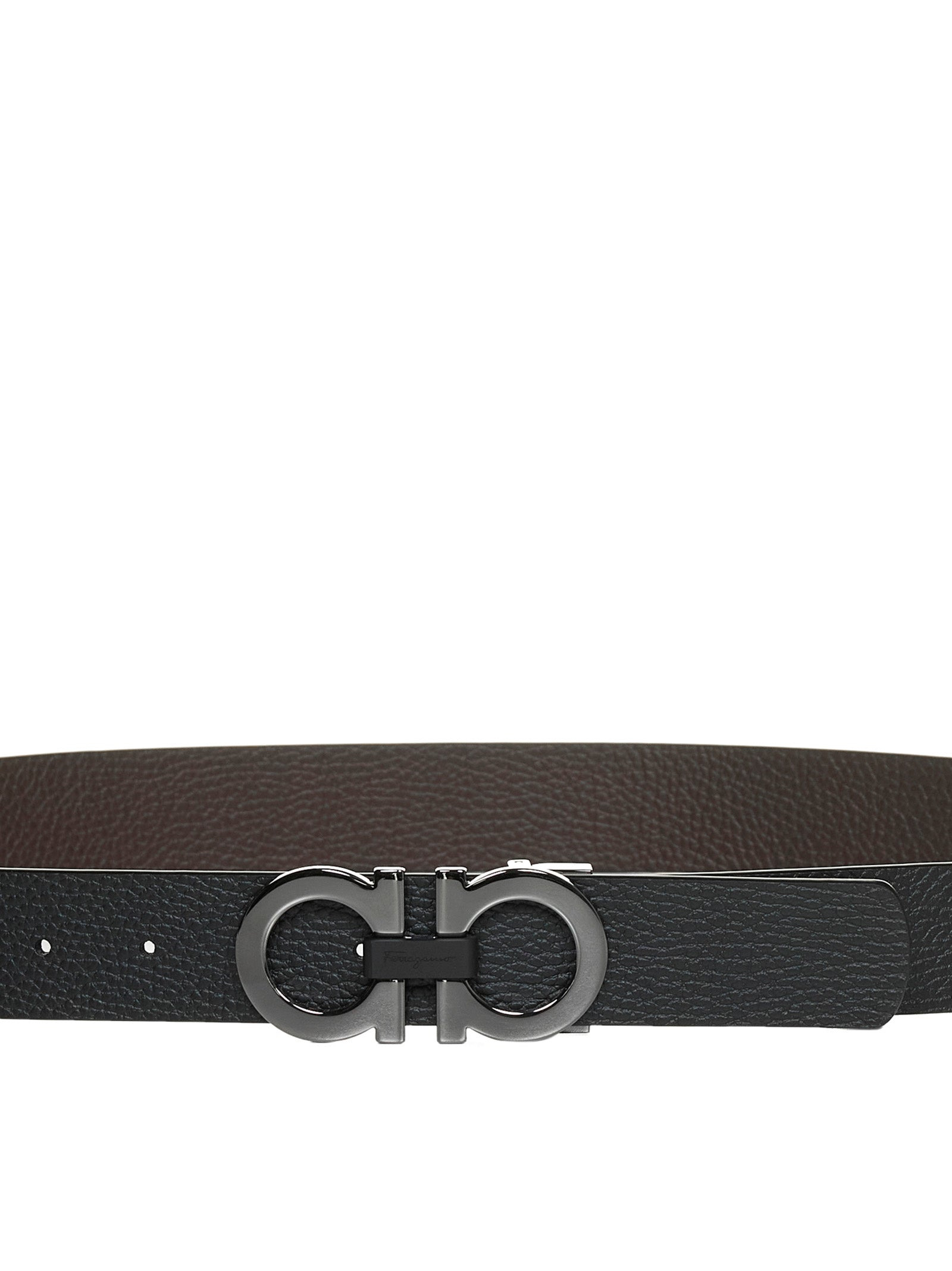 Gancini reversible leather belt - 2