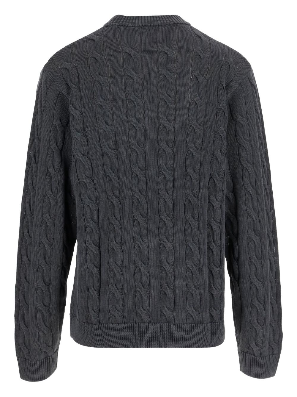 cable-knit crew-neck sweater - 2