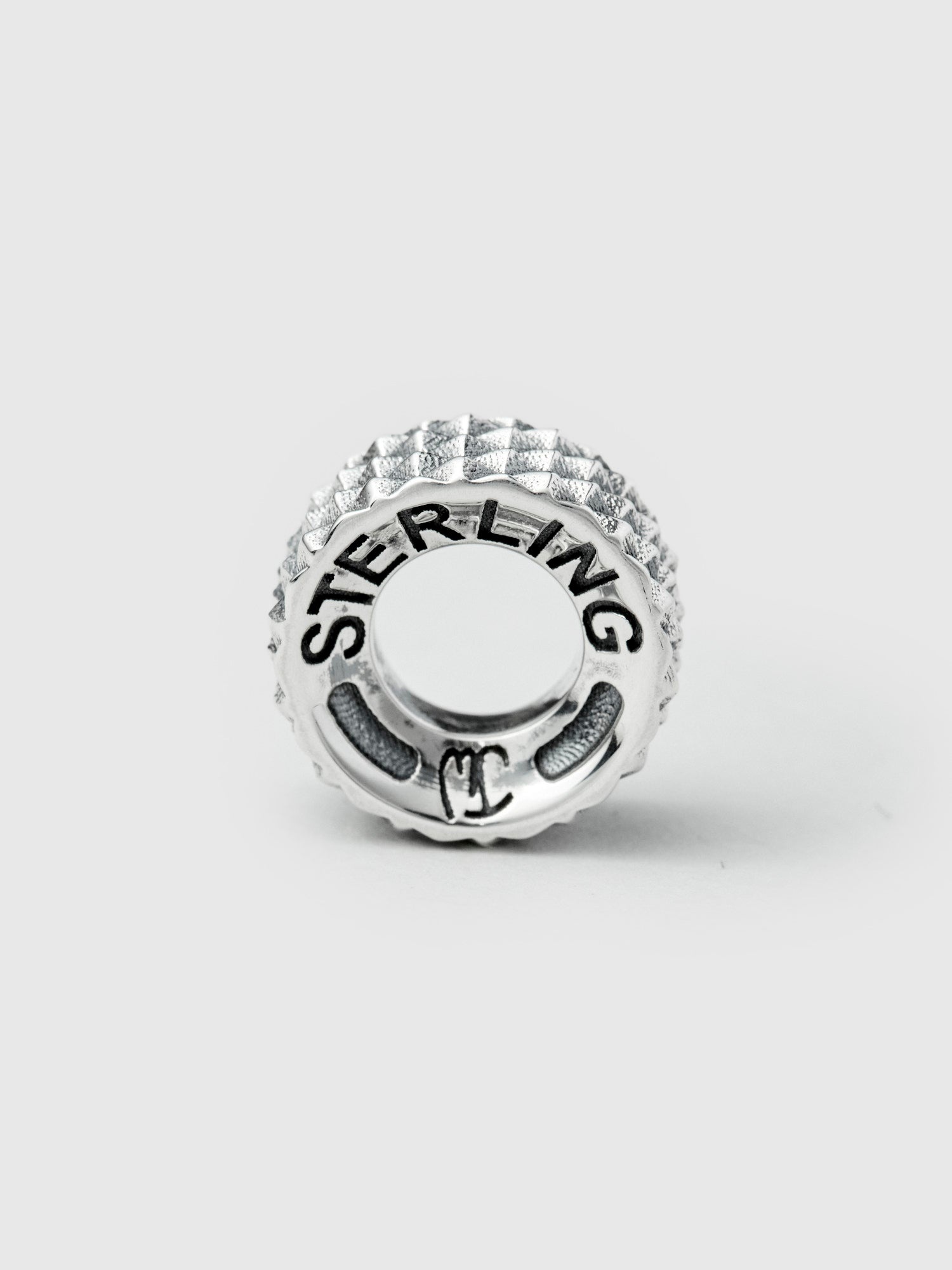 Goosebumps Rondel in Sterling Silver - 4