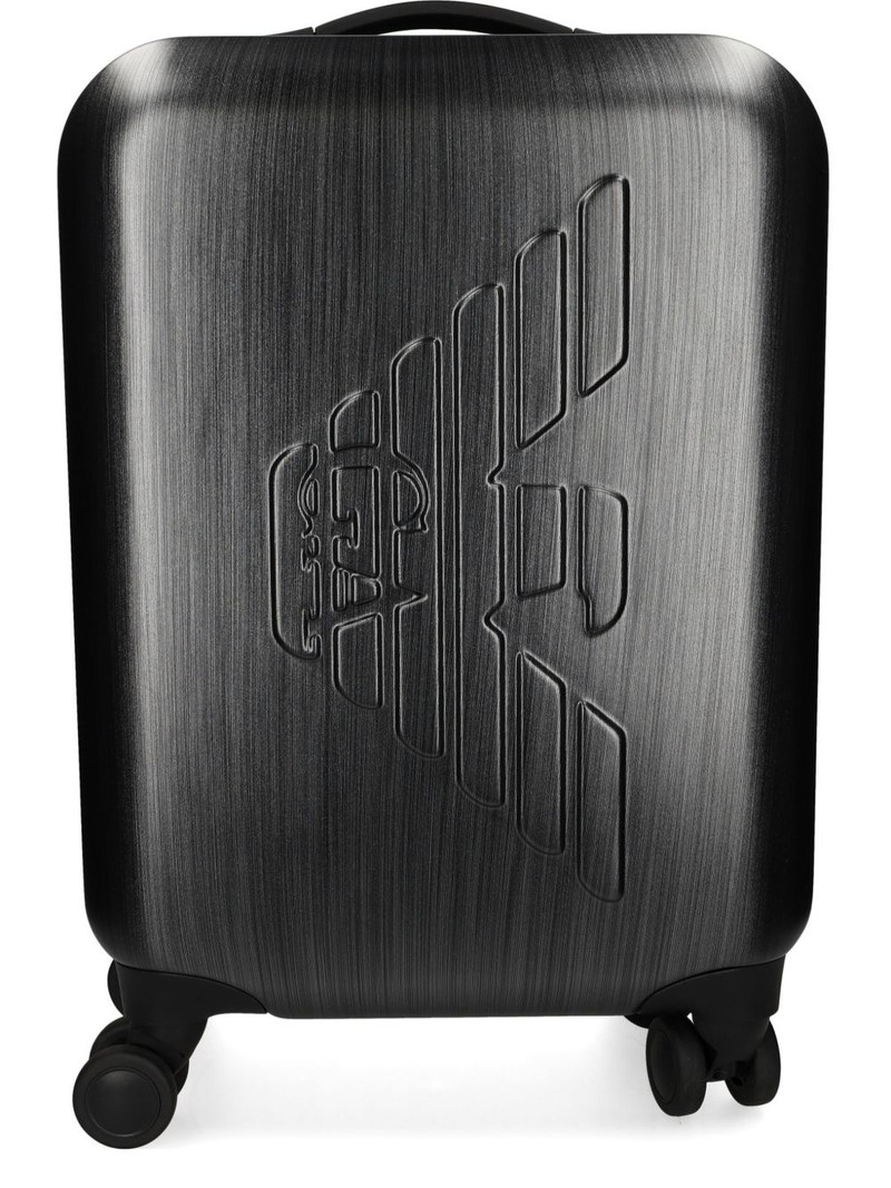 logo-embossed luggage 1