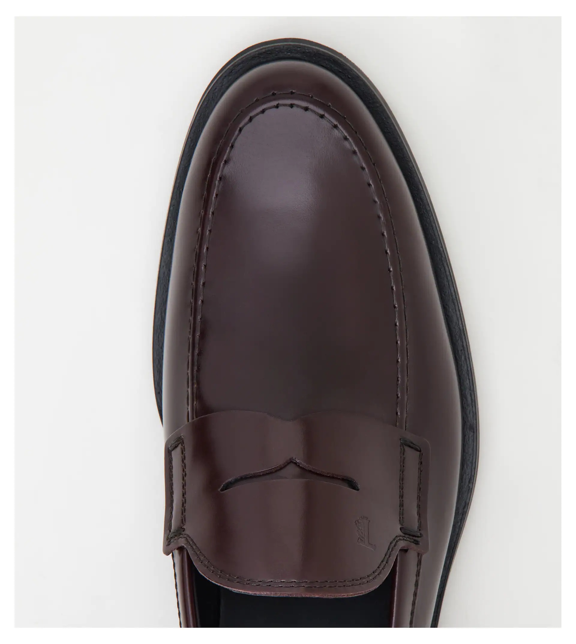 LOAFERS IN LEATHER - BURGUNDY - 3